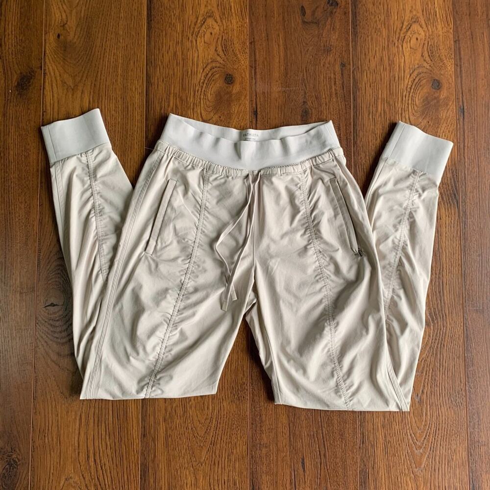 Athleta Attitude II Pant, tan, Size 2 Tall